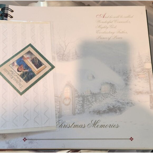 Thomas Kinkade Photo Album Our Christmas Memories 1999  20 pages both sides 9 x - Picture 6 of 8